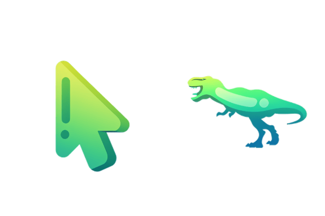 Minimalistischer Farbverlauf Tyrannosaurus Rex