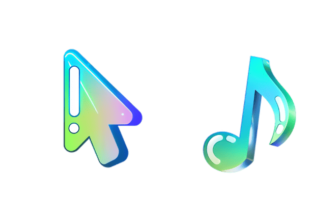 Minimalistische Musiknote