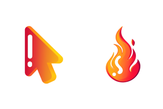 Minimalistische rosa Flamme