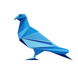 Paloma azul Origami
