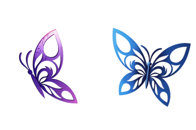 Origami Cut Out Butterflies