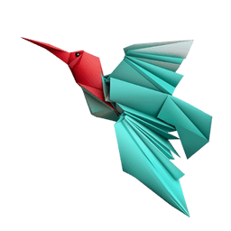 Colibrí de origami