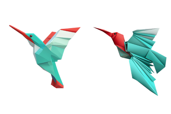 Origami Hummingbird