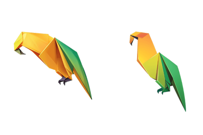 Origami Parrot