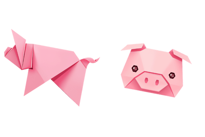 Origami Pig