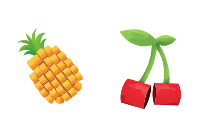 Origami Pineapple and Cherry