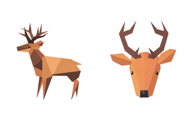 Origami Reindeer