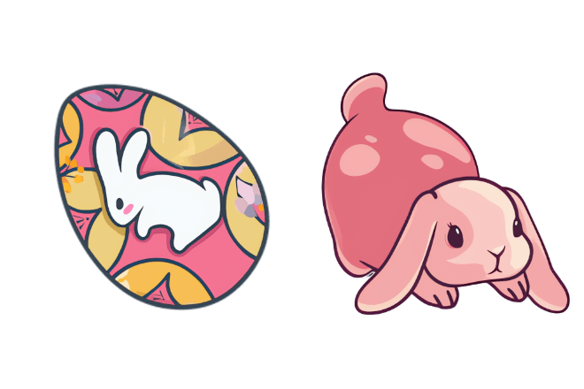 Easter Egg & Bunny Animated