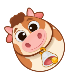 Easter Egg Cow
