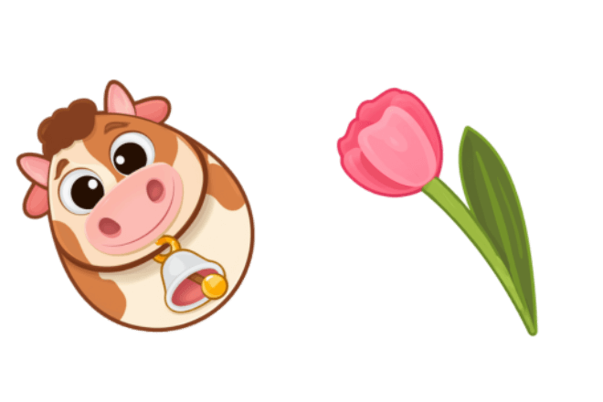 Easter Egg Cow