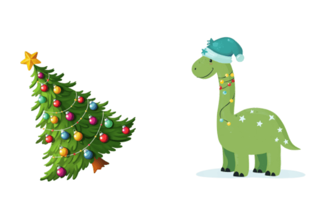 Рождественская Ёлка и Ти-Рекс