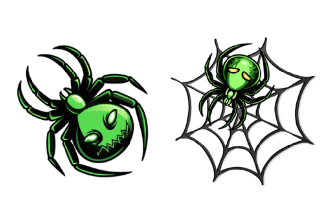 Laba-laba Asam Halloween