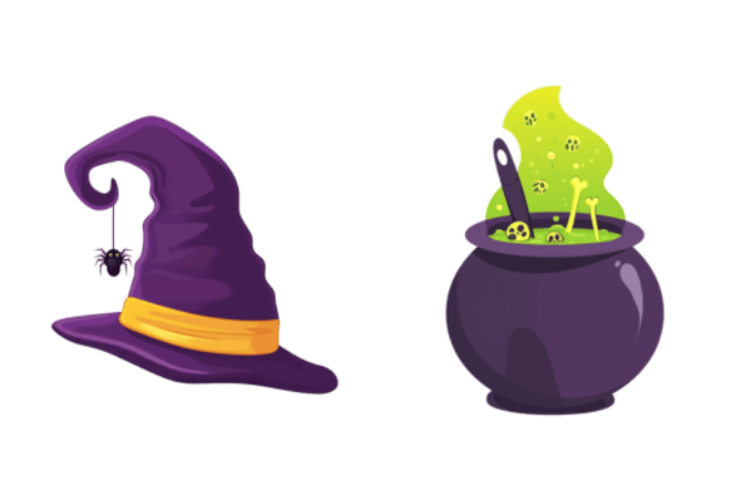 Kuali & Topi Penyihir Halloween