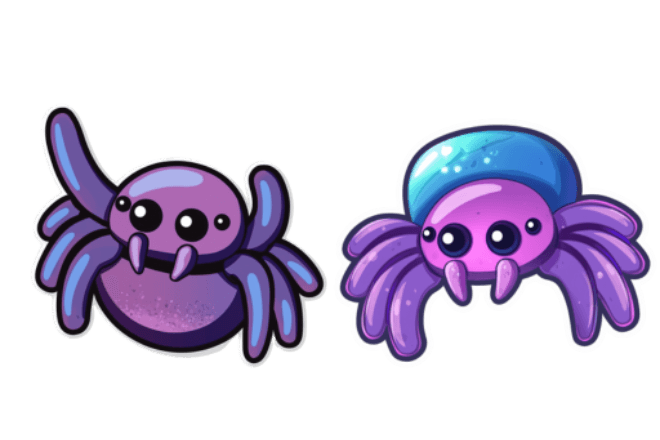 Halloween Cute Spiders