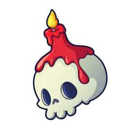 Halloween Skull and Jar