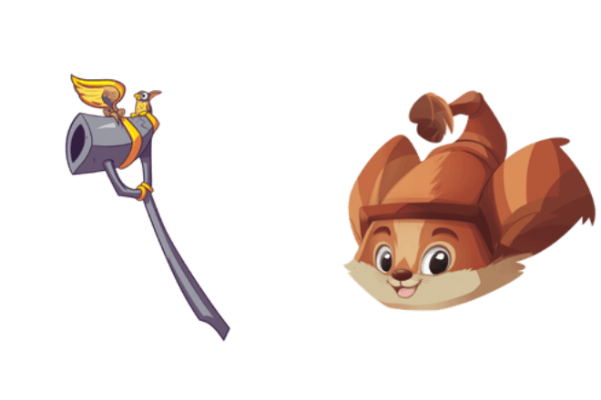 Animal Jam Cosmo and Wooden Staff
