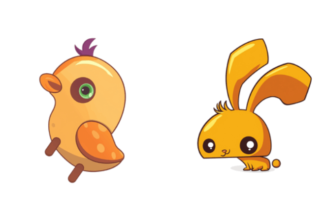 Animal Jam Golden Bunny and Ducky