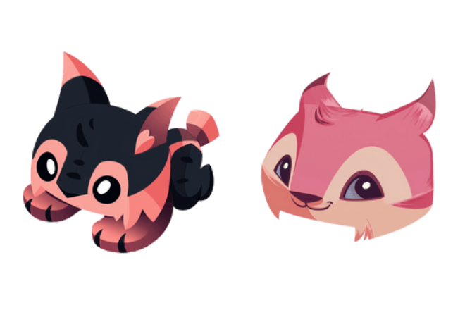 Animal Jam Lynx and Lynx Plushie