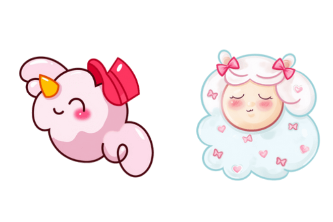 Cookie Run Cotton Candy and Bird