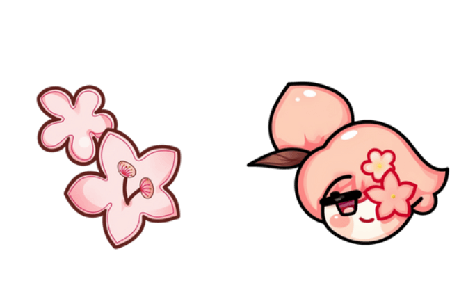 Cookie Run Peach Blossom and Flower