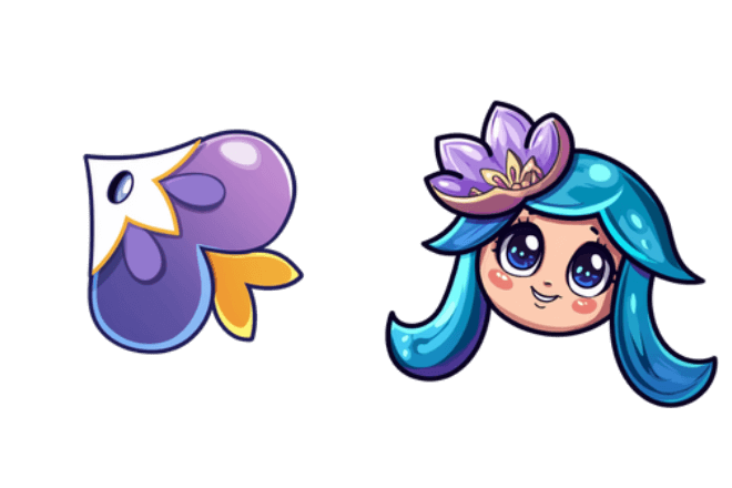 Cookie Run Pond Dino and Starflower Smoocher
