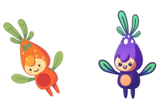 Ooblets Gubwee und Gleamy Gubwee