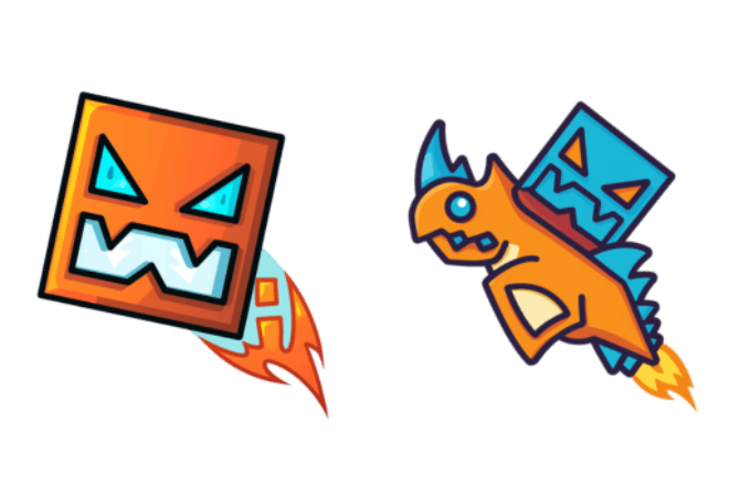 Geometry Dash Cubo 12 y Nave 16