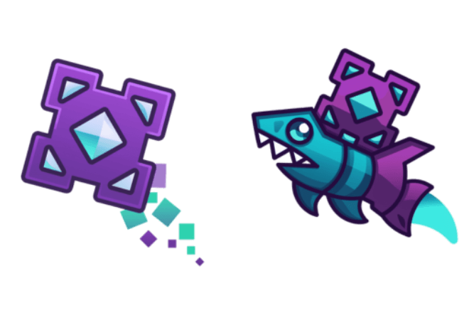 Geometry Dash Cubo 41 y Nave 10