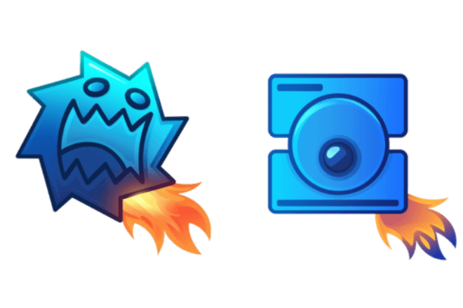 Geometry Dash Cubo 64 y Bola 27