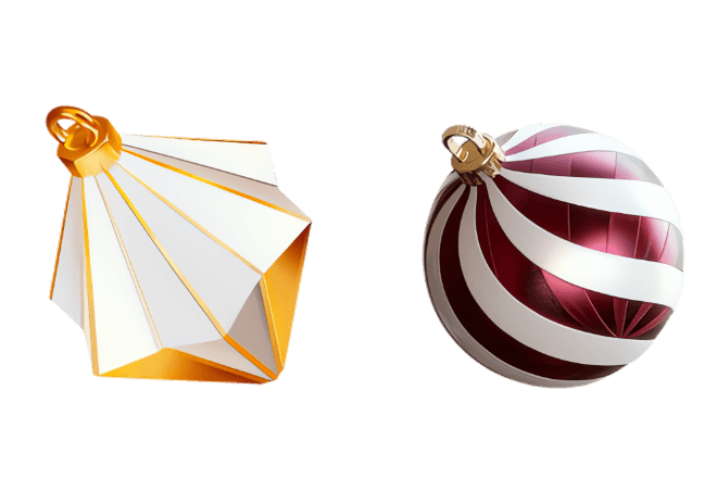 Christmas Balls Decorations 3D