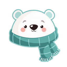 Christmas Cute Reindeer & White Bear