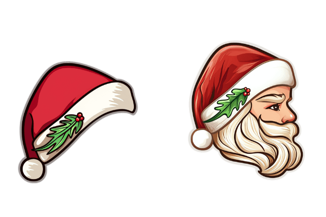 Christmas Santa Claus & Hat