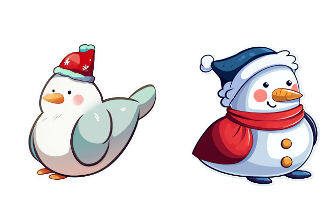 Funny Christmas Birds