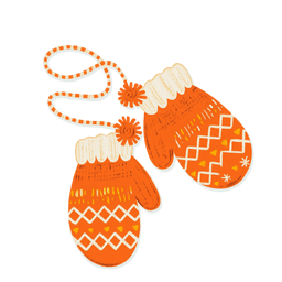 Christmas Sweater & Winter Gloves