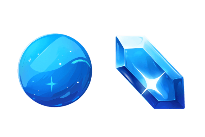 Blue Crystal & Orb