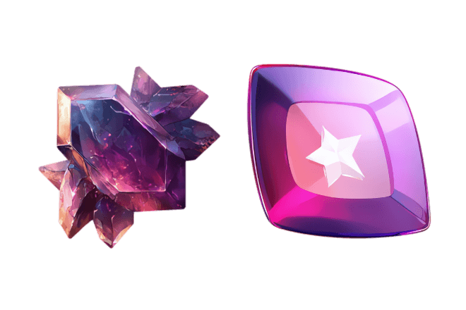 Magnetic Purple Crystals